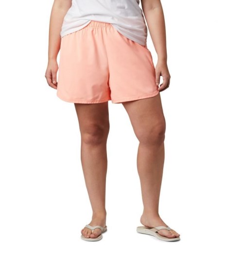 Columbia PFG Tamiami Pull-On Shorts Dame Korall | Plus Size 73620G